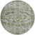 8' Artichoke Green Gray And Silver Round Floral Washable Indoor Outdoor Area Rug 8' Artichoke Green Gray And Silver Round Floral Washable Indoor Outdoor Area Rug