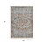 10' X 14' Rust Brown And Beige Floral Washable Indoor Outdoor Area Rug