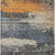 8' X 10' Blue Gray And Orange Abstract Washable Indoor Outdoor Area Rug