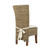 Set of Two Cream and Natural Dining Parsons Chairs Set of Two Cream and Natural Dining Parsons Chairs
