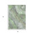 3' X 5' Green And Gray Floral Washable Indoor Outdoor Area Rug 3' X 5' Green And Gray Floral Washable Indoor Outdoor Area Rug