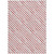 5' X 8' Red And White Striped Washable Indoor Outdoor Area Rug 5' X 8' Red And White Striped Washable Indoor Outdoor Area Rug
