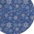 8' Navy Blue Ivory And Sky Blue Round Snowflake Washable Indoor Outdoor Area Rug 8' Navy Blue Ivory And Sky Blue Round Snowflake Washable Indoor Outdoor Area Rug