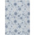 5' X 8' Sky Blue Navy Blue And Ivory Snowflake Washable Indoor Outdoor Area Rug 5' X 8' Sky Blue Navy Blue And Ivory Snowflake Washable Indoor Outdoor Area Rug