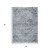 3' X 5' Sky Blue And Denim Blue Medallion Washable Indoor Outdoor Area Rug 3' X 5' Sky Blue And Denim Blue Medallion Washable Indoor Outdoor Area Rug