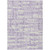 3' X 5' Lavender Lilac And Ivory Striped Washable Indoor Outdoor Area Rug 3' X 5' Lavender Lilac And Ivory Striped Washable Indoor Outdoor Area Rug