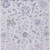 5' X 8' Lavender Mauve And Gray Floral Washable Indoor Outdoor Area Rug