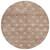 8' Terra Cotta And Beige Round Floral Washable Indoor Outdoor Area Rug 8' Terra Cotta And Beige Round Floral Washable Indoor Outdoor Area Rug