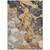 9' X 12' Gold And Charcoal Abstract Washable Indoor Outdoor Area Rug 9' X 12' Gold And Charcoal Abstract Washable Indoor Outdoor Area Rug