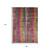 9' X 12' Beige Orange And Fern Green Striped Washable Indoor Outdoor Area Rug