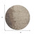 8' Taupe And Beige Round Abstract Washable Indoor Outdoor Area Rug