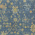 5' X 8' Navy Blue And Gold Floral Washable Indoor Outdoor Area Rug 5' X 8' Navy Blue And Gold Floral Washable Indoor Outdoor Area Rug