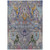 8' X 10' Gray Gold And Navy Blue Floral Washable Indoor Outdoor Area Rug 8' X 10' Gray Gold And Navy Blue Floral Washable Indoor Outdoor Area Rug