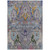 9' X 12' Gray Gold And Navy Blue Floral Washable Indoor Outdoor Area Rug 9' X 12' Gray Gold And Navy Blue Floral Washable Indoor Outdoor Area Rug