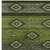 9' X 12' Artichoke Green Gray And Fern Green Tribal Washable Indoor Outdoor Area Rug
