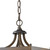 Vintage Brown Metal Tapered Hanging Light Vintage Brown Metal Tapered Hanging Light