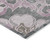 10' X 14' Pink And Charcoal Damask Washable Indoor Outdoor Area Rug 10' X 14' Pink And Charcoal Damask Washable Indoor Outdoor Area Rug