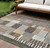 9' X 12' Brown Ivory And Gray Geometric Washable Indoor Outdoor Area Rug 9' X 12' Brown Ivory And Gray Geometric Washable Indoor Outdoor Area Rug