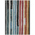 9' X 12' Black Denim Blue And Merlot Striped Washable Indoor Outdoor Area Rug 9' X 12' Black Denim Blue And Merlot Striped Washable Indoor Outdoor Area Rug