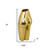 14" Gold Cast Aluminum Female Form Table Vase