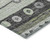 8' X 10' Artichoke Green Purple And Ivory Striped Washable Indoor Outdoor Area Rug