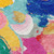 5' X 8' Blush Gold And Teal Blue Abstract Washable Indoor Outdoor Area Rug