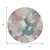 8' Mauve Beige And Sage Round Abstract Washable Indoor Outdoor Area Rug