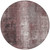8' Blush And Ivory Round Abstract Washable Indoor Outdoor Area Rug