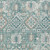 5' X 8' Pale Aqua And Copper Floral Medallion Washable Indoor Outdoor Area Rug 5' X 8' Pale Aqua And Copper Floral Medallion Washable Indoor Outdoor Area Rug
