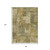 8' X 10' Khaki Beige And Wheat Abstract Washable Indoor Outdoor Area Rug 8' X 10' Khaki Beige And Wheat Abstract Washable Indoor Outdoor Area Rug