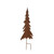 Set of Three Brown Iron Trees Christmas Christmas Trees Tabletop Sculpture