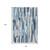 8' X 10' Denim Blue And Ivory Striped Washable Indoor Outdoor Area Rug 8' X 10' Denim Blue And Ivory Striped Washable Indoor Outdoor Area Rug
