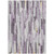 8' X 10' Lavender And Ivory Striped Washable Indoor Outdoor Area Rug