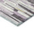9' X 12' Lavender And Ivory Striped Washable Indoor Outdoor Area Rug 9' X 12' Lavender And Ivory Striped Washable Indoor Outdoor Area Rug