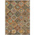 5' X 8' Gold And Orange Patchwork Washable Indoor Outdoor Area Rug