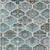 3' X 5' Teal Blue And Ivory Quatrefoil Washable Indoor Outdoor Area Rug