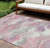 9' X 12' Blush And Ivory Abstract Washable Indoor Outdoor Area Rug 9' X 12' Blush And Ivory Abstract Washable Indoor Outdoor Area Rug