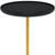 23" Black Gold and White Solid Wood Iron and Marble Round Pedestal End Table 23" Black Gold and White Solid Wood Iron and Marble Round Pedestal End Table
