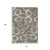 10' X 14' Gray Ivory And Copper Geometric Washable Indoor Outdoor Area Rug