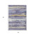 3' X 5' Lavender Ivory And Gold Striped Washable Indoor Outdoor Area Rug 3' X 5' Lavender Ivory And Gold Striped Washable Indoor Outdoor Area Rug