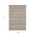 9' X 12' Brown Ivory And Sky Blue Abstract Distressed Washable Area Rug With UV Protection 9' X 12' Brown Ivory And Sky Blue Abstract Distressed Washable Area Rug With UV Protection