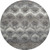 8' Graphite Ivory And Beige Abstract Distressed Washable Round Rug With UV Protection 8' Graphite Ivory And Beige Abstract Distressed Washable Round Rug With UV Protection