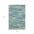 8' X 10' Turquoise Teal Blue And Gray Abstract Washable Area Rug With UV Protection 8' X 10' Turquoise Teal Blue And Gray Abstract Washable Area Rug With UV Protection