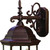 Three Light Dark Brown Wide Hanging Lantern Wall Light Three Light Dark Brown Wide Hanging Lantern Wall Light