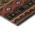 8' X 10' Brown Green And Rust Geometric Washable Area Rug With UV Protection