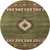 8' Green Beige And Brown Geometric Washable Round Rug With UV Protection
