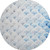 8' Blue Ivory And Gray Geometric Washable Round Rug With UV Protection 8' Blue Ivory And Gray Geometric Washable Round Rug With UV Protection