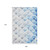 9' X 12' Blue Ivory And Gray Geometric Washable Area Rug With UV Protection