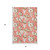 3' X 5' Peach Ivory And Beige Geometric Washable Area Rug With UV Protection