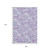 9' X 12' Purple And Ivory Geometric Washable Area Rug With UV Protection 9' X 12' Purple And Ivory Geometric Washable Area Rug With UV Protection